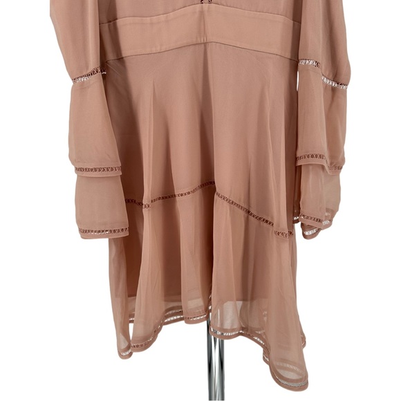 Keepsake The Label Night Dance Cold Shoulder Long Sleeve Mini Dress size Small - Picture 9 of 13